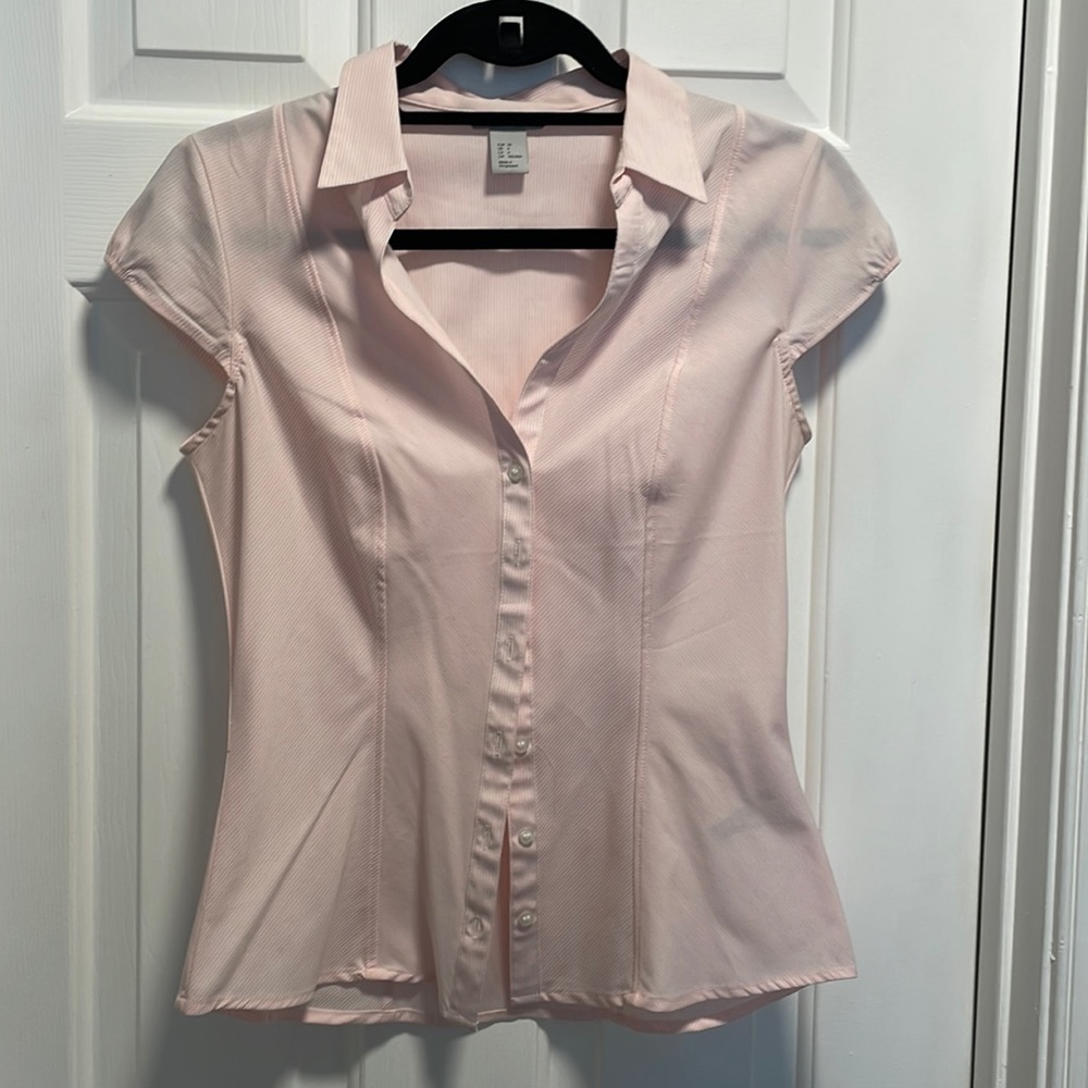 Pink button up
